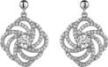 Orphelia Oorhanger Flower Center Stone Zirconium Sterling Zilver 925