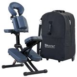 Master Massage Rio Draagbare massagestoel, aluminium, blauw, standaard