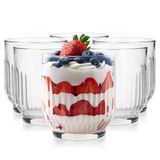 Glasmark KROSNO 1992 Set Van 6 Ijsbekers Van Transparant Glas Ijsglazen Dessertglazen Gestriad 290 ml