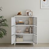 en.casa Bureaukast Hamina 113x80x40 cm staal wit