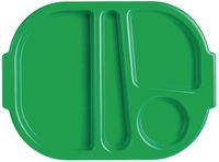 Kristallon Dienbladen met Vakken 32,2 X 23,6cm Groen DL128