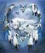 Diamond Painting Set Wolven 33 x 44 cm