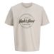 JACK&JONES JJEDOVER DENIM TEE SS O-NECK SN T-shirts Homme XX-Large Coton Moonbeam