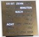 Intertime Woordklok Wandklok Tafelklok 20x20 Goud