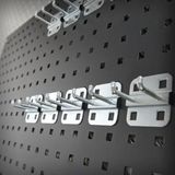 Datona® Basis set haken voor gereedschapsbord - 5 cm - Zwart