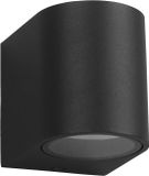 Eko-Light Ovalis Lampe murale de jardin 1xGU10 IP44 Noir