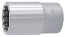 Unior 190/1 12p twaalfkantsleutel met binnenvierkantaandrijving 1/2, 1 3/16 inch