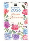 Finocam Wandkalender 2026, 25 x 40 cm, maandoverzicht januari - december 2026 + sep. - december 2025 (4 maanden), kalender 2026, afbeeldingen motiverende spreuken - Catalaans