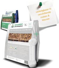 CoverUp! Afdekzeil (2x3 m) - Wit - 120 g/m² - Incl. touw