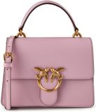 PINKO Love One Top Handle Mini Light Light Pink + Antique Gold roze handtas schoudertas