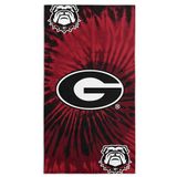 Northwest NCAA Georgia Bulldogs strandlaken, 30" x 60", psychedelisch