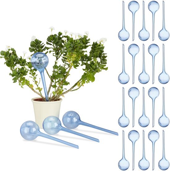 Relaxdays 24 x waterdruppelaar - set 24 stuks - watergeefsysteem â€“ plantbewateringssysteem