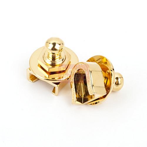 Fender straplocks goud zonder buttons set van 2