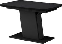 Vicco Eettafel Fenaro, Zwart, 120-160 x 80 cm uitschuifbaar