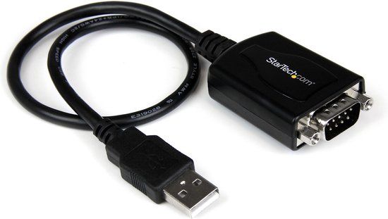 StarTech.com ICUSB232PRO - USB naar RS232 Seriële DB9 Adapterkabel - 0.3m - Zwart