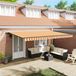 Maison Exclusive - Pare-soleil électrique avec éclairage LED et capteur, 5 x 3,5 mètres