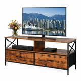 Merkloos / Sans marque Relaxdays Tv kast - 120 cm - industrieel-zwart