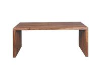 Bureau épuré en bois de sheesham, marron