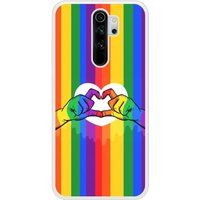 Redmi Bedrukt siliconen hoesje compatibel met Redmi Note 8 Pro LGBT