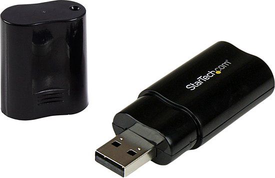 StarTech ICUSBAUDIOB - External USB Sound Card - Black