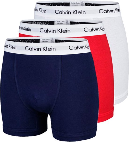 Calvin Klein Underwear boxershort set van 3 heren Rood/wit/blauw