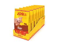 JosiCat Tasty Beef (7 x 650 g) - hoogwaardig droogvoer voor katten - met gezouten rundvlees - recept zeer goed verdragen - Powered by Josera - compleet voer - 7 stuks