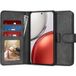 Techsuit Hoesje geschikt voor HONOR Magic8 Lite - Diary Book Wallet Case - Zwart