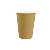 Santex feest/verjaardag bekertjes - 10x stuks - karton - goud - 270 ml