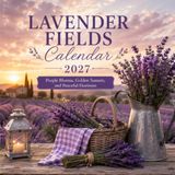 Lavender Fields Calendar 2027: Purple Blooms, Golden Sunsets, and Peaceful Horizons