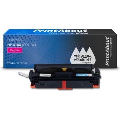 PrintAbout Huismerk HP 410X (CF413X) Toner Magenta Hoge capaciteit