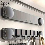 Merkloos / Sans marque Holland Connections Set van 2 haken, bevestiging met zuignappen en 6 haken, multifunctioneel.
