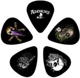 D'Addario Alchemy Crypt Signature Medium Plectrum - 0.70 mm - 10-pack - Zwart