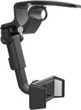 Sans marque Support universel pour téléphone Voiture Pare-soleil/Tableau de bord/Volant/Miroir Noir