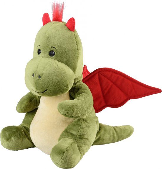 Warmies Draak opwarmknuffel 28 cm - Groen