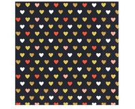 Godan Love XOXO Zwarte servet 20 pcs 33x33 cm