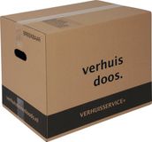 Verhuisservice+ Verhuisdozen - 15 stuks - 60 Liter - Extra stevige Verhuisdoos - Dubbel golf karton - 50kg laadvermogen