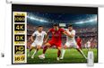 HOMCOM Écran de projection - Plastique - 251L x 8l x 168H cm - Blanc