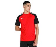 Puma Teampacer Shirt Korte Mouw Heren - Rood / Zwart | Maat: L