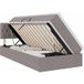 Maison Exclusive Lit coffre exclusif avec matelas, couleur taupe, 100 x 200 cm, revêtement en velours