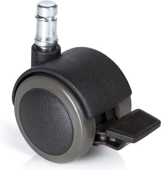 hjh office Bureaustoel Wiel - Zwart - 5 stuks - 10mm/50mm