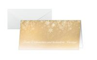 Sigel Kerstkaarten 'Golden Christmas Night', DIN lang, 25 stuks, inclusief enveloppen