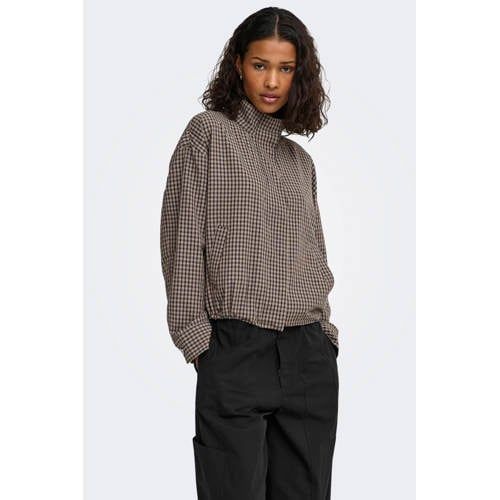 JDY geruit jacket - bruin