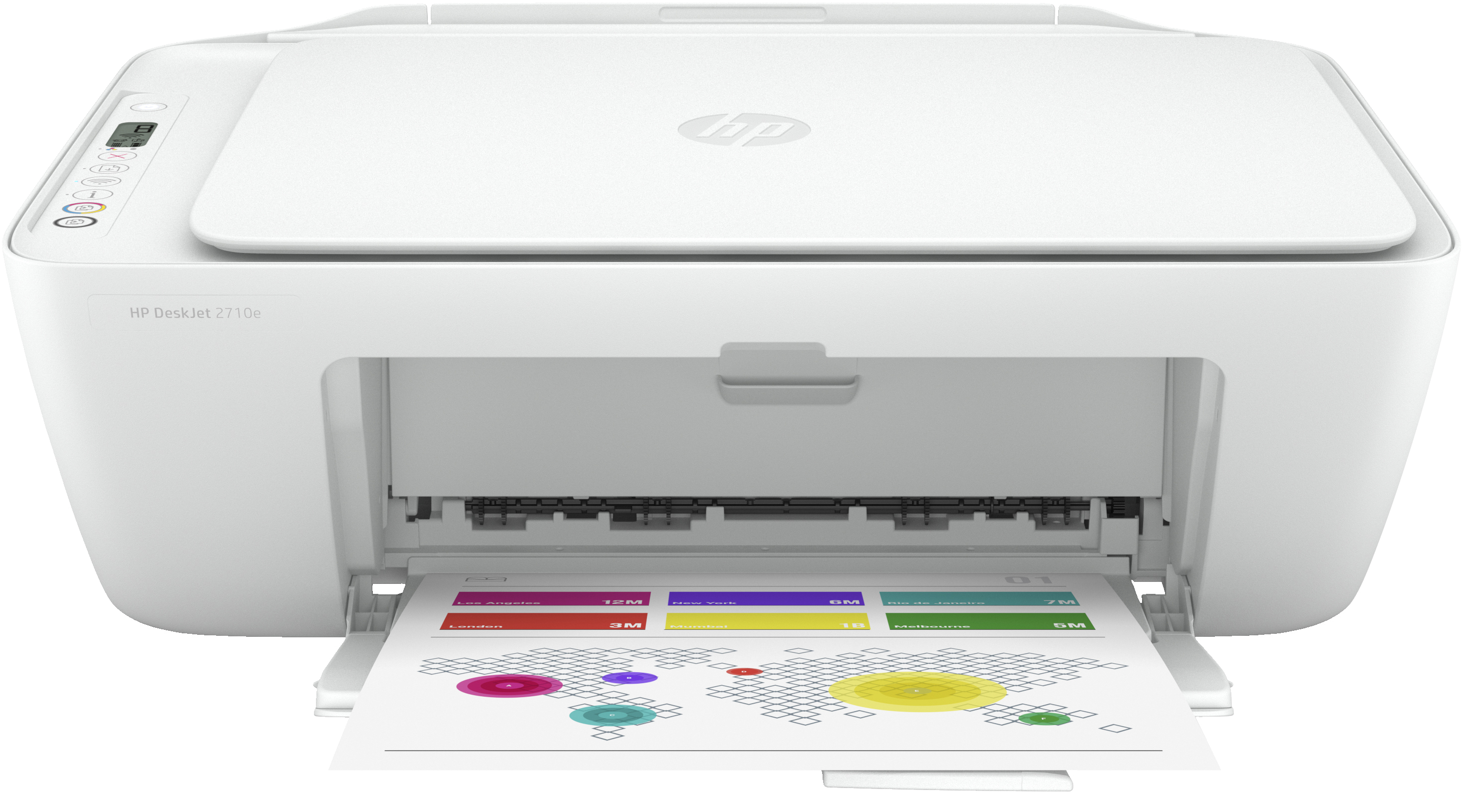 HP HP Deskjet 2710e All-in-One printer, Kleur, Printer voor Home, Printen, kopi&#235;ren, scannen, Draadloos; HP+; Geschikt voor HP Instant Ink; Printen vanaf een telefoon of tablet