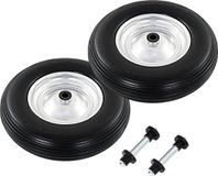 vidaXL Kruiwagenwielen met assen 4,00-8 390 mm massief PU 2 stuks
