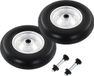 vidaXL Kruiwagenwielen met assen 4,00-8 390 mm massief PU 2 stuks