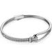 Zinzi Mart Visser by ZINZI zilveren bangle armband 12mm breed geknoopte vorm bezet met witte zirconia's MVA19