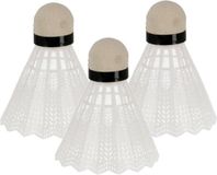 Ger Import Badminton shuttles setje - 3x shuttles - kunststof - wit
