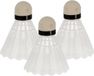 Ger Import Badminton shuttles setje - 3x shuttles - kunststof - wit