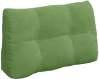 vidaXL Rugkussen Lichtgroen 80 x 24 x 50 cm Fluweel