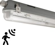 Ledvion - LED TL Armatuur - 60CM - RVS Clips - IP65 - Met Bewegingssensor